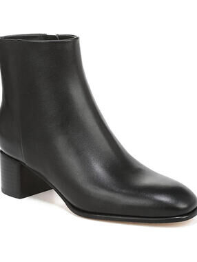 Vince Bootie Black Leather